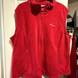 Columbia Vibrant Red Fleece Outerwear